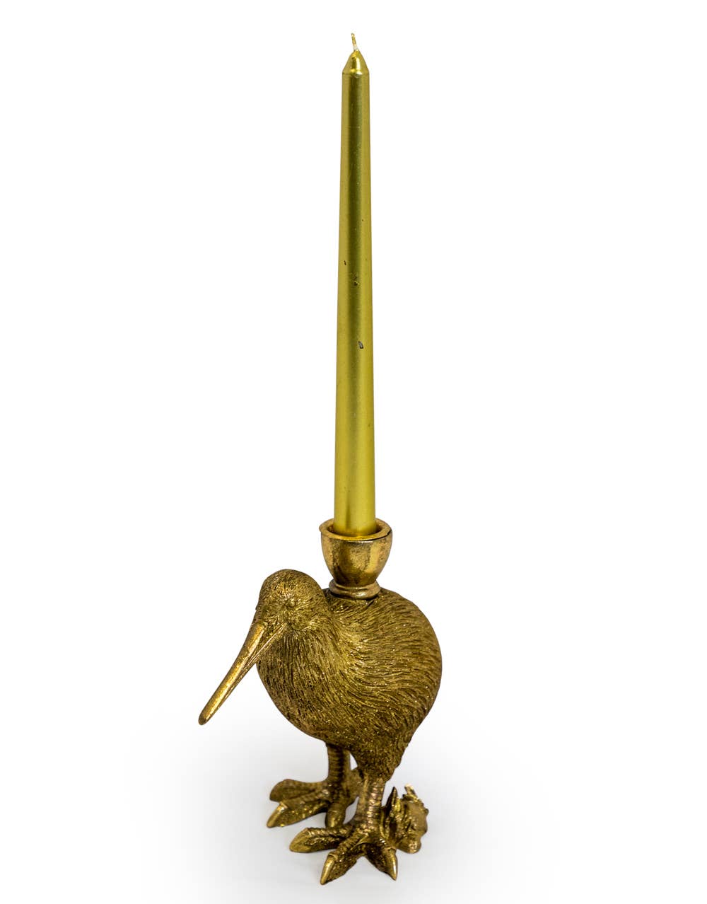 McGowan & Rutherford Ltd - Gold Kiwi Bird Candle Holder.