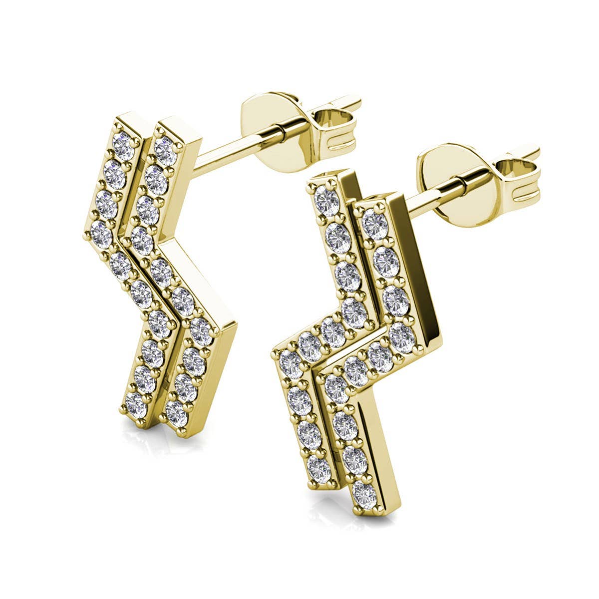 CARALI / MYC Paris - Brontide Earrings - Gold and Crystal