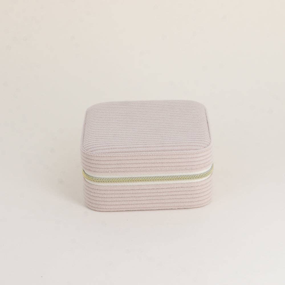 BOHM Paris - Square corduroy jewelry box: Green.