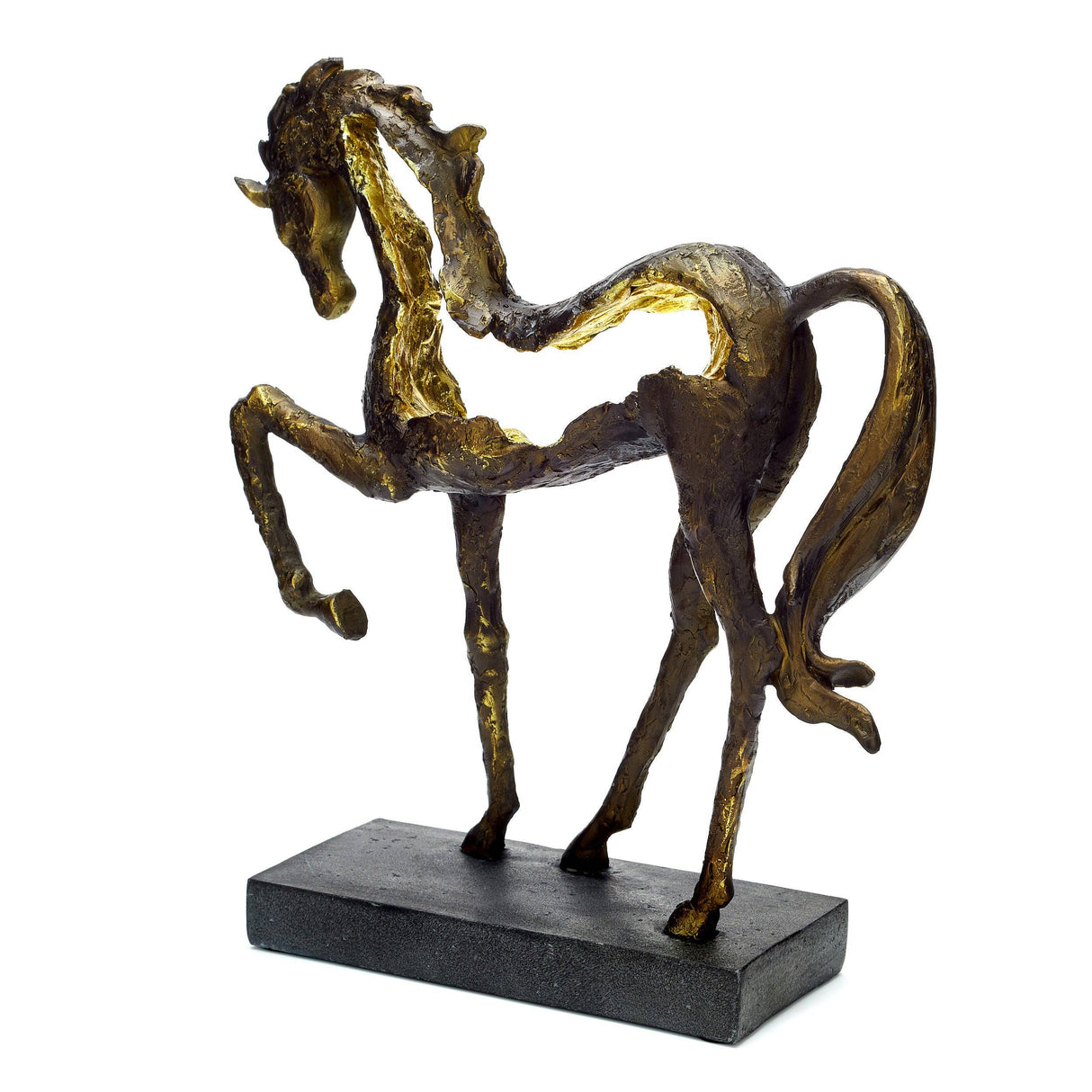 Small Prancing Horse Resin Sculpture