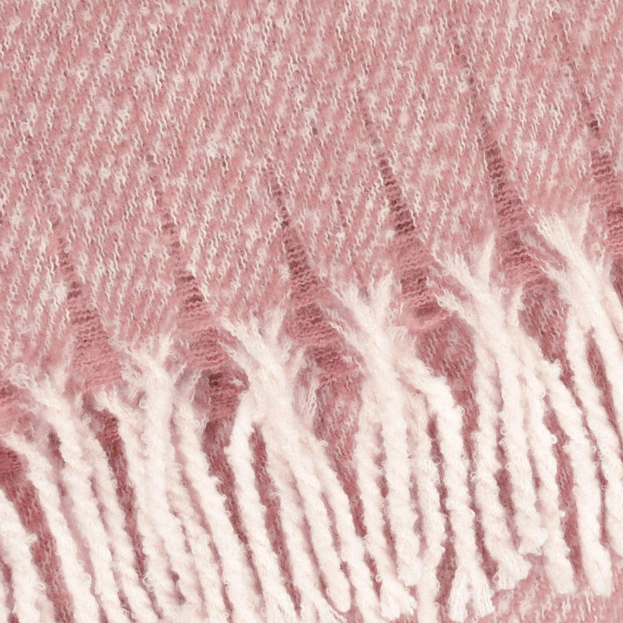 Riva Home - Isla Woven Tasselled Throw Heather: Heather / 130 x 180cm