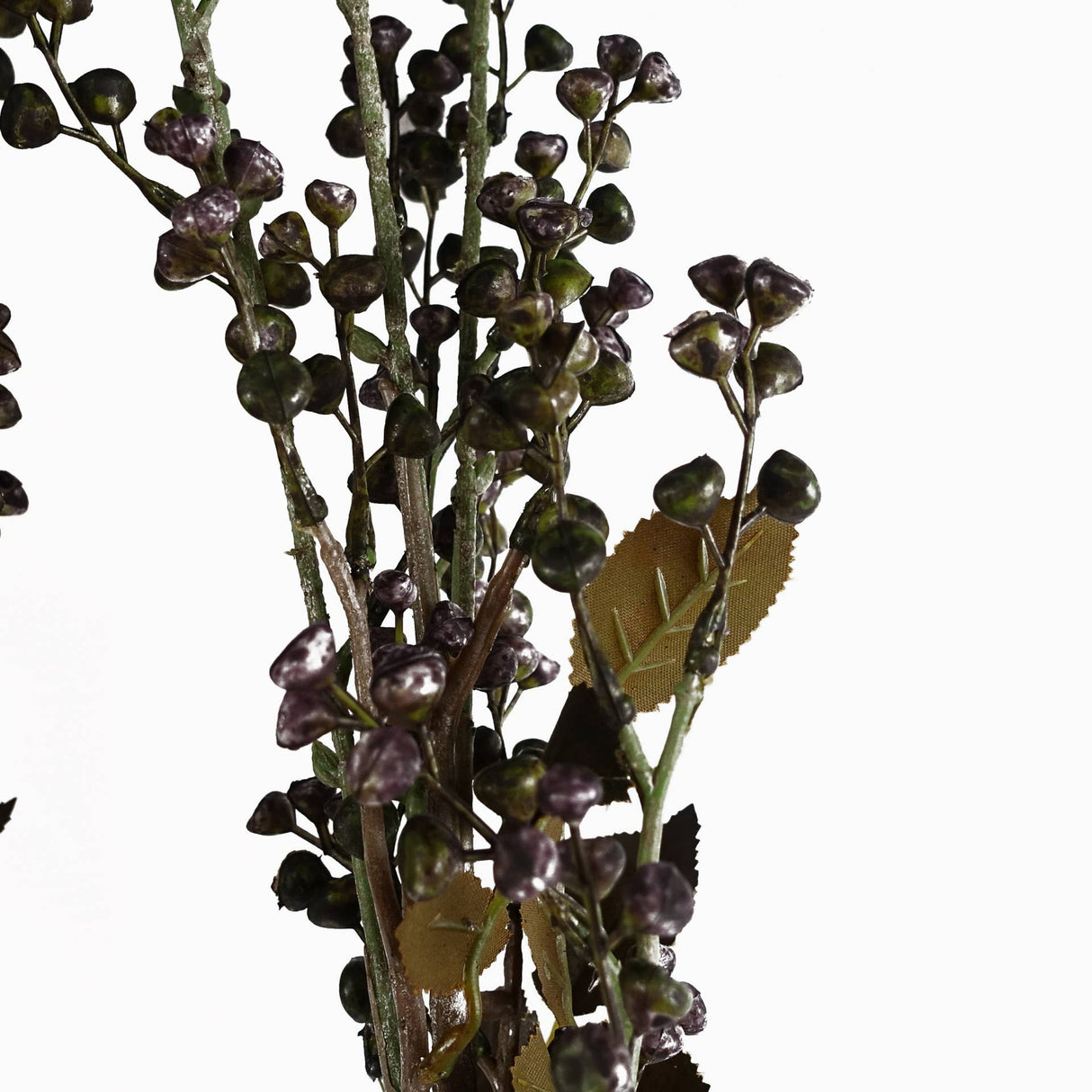 85cm Artificial Dark Purple Berry Stem – Realistic Faux Floral Decoration