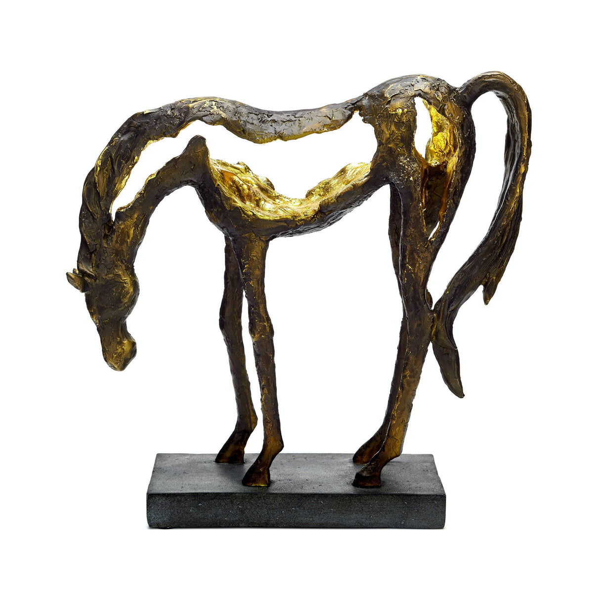 Bentley & Bo - Grazing Horse Statue.