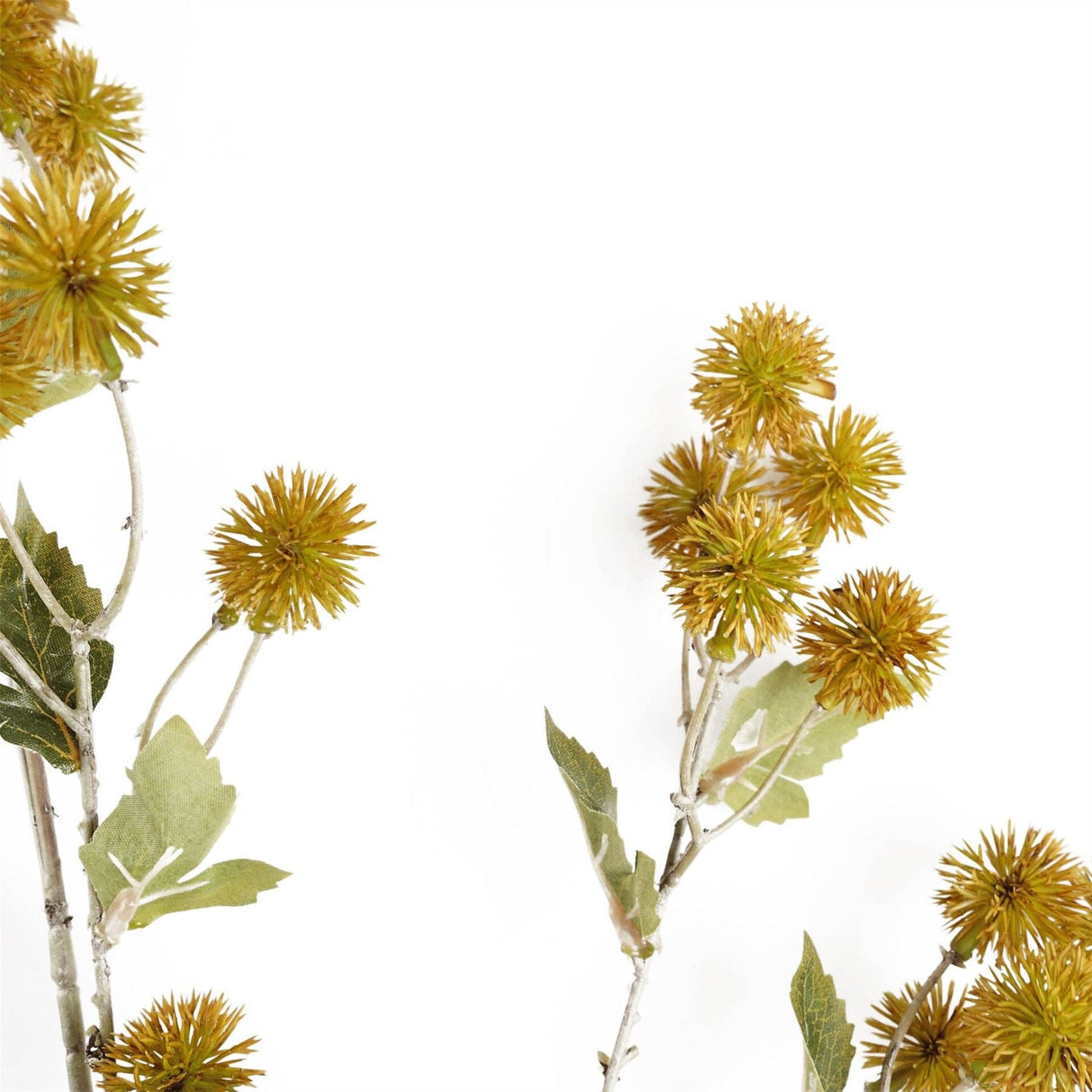 85cm Yellow Artificial Craspedia Stems – Faux Flower Stem