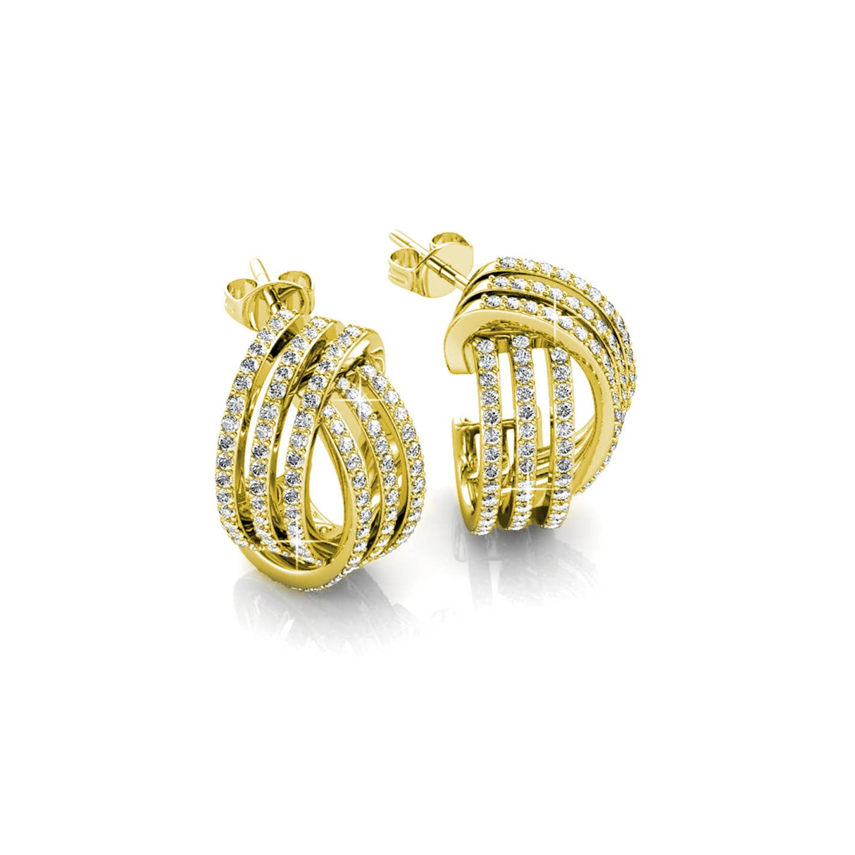 CARALI / MYC Paris - Cherish Earrings - Gold and Crystal