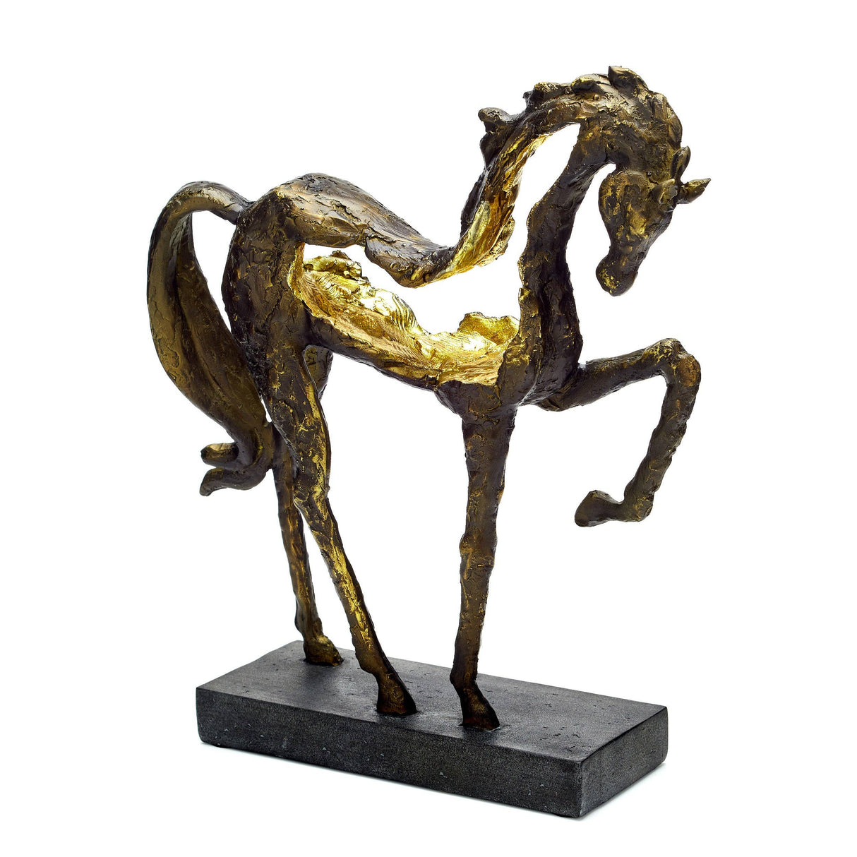 Small Prancing Horse Resin Sculpture