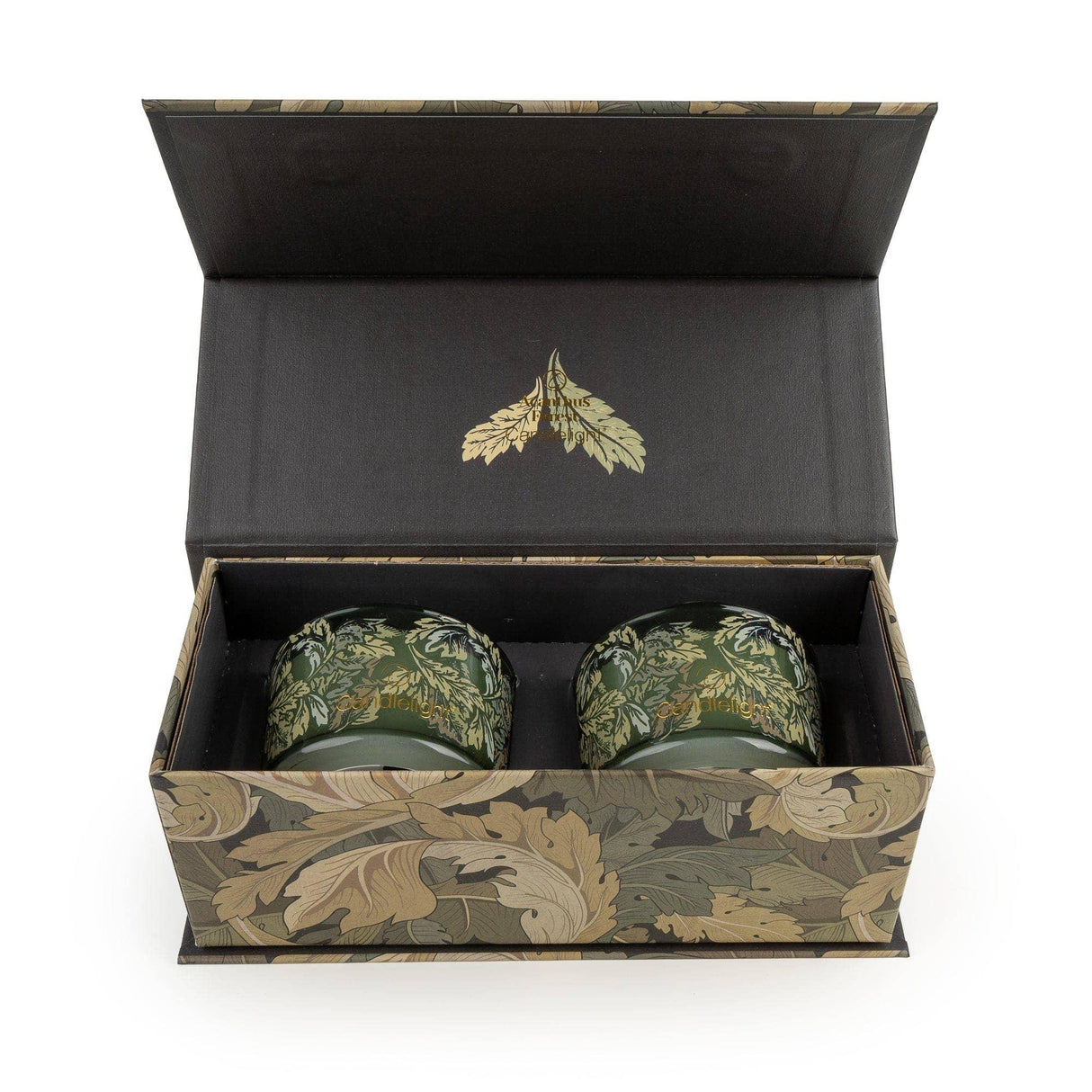 The Set of 2 Candles Acanthus Forest