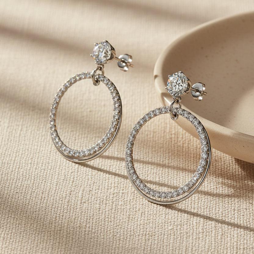 CARALI / MYC Paris - Ariel Earrings - Silver and Crystal