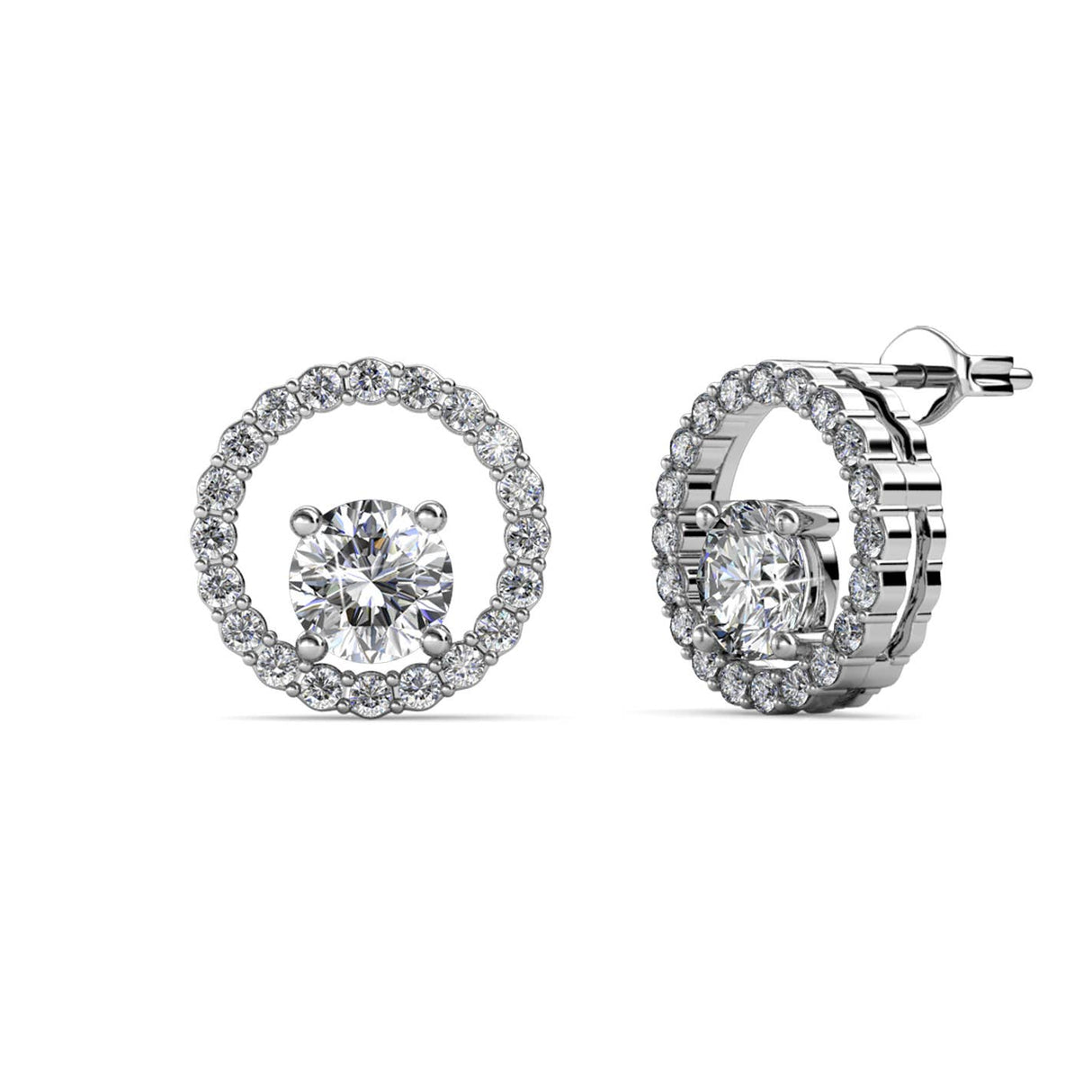 CARALI / MYC Paris - Desiree earrings - silver and crystal