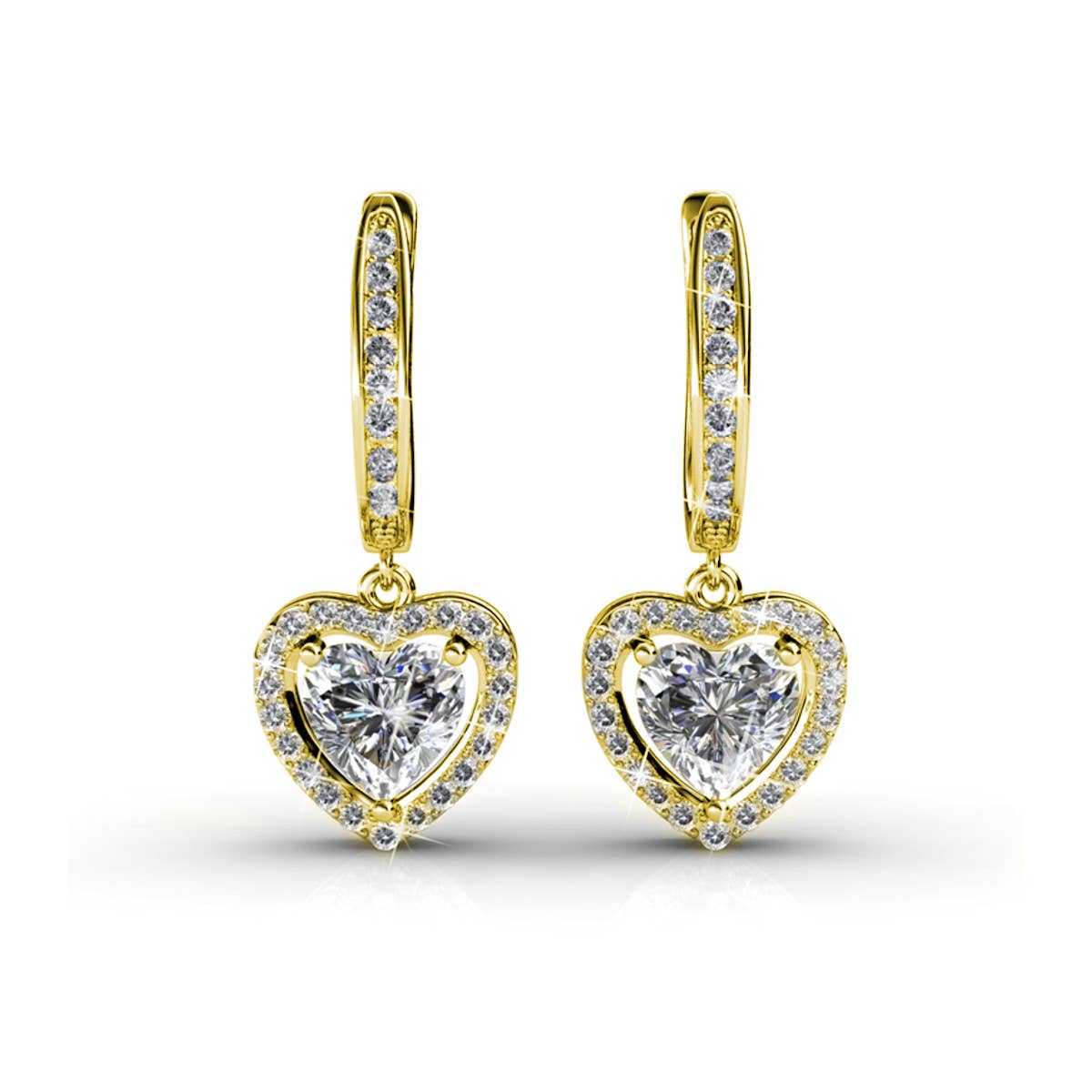 CARALI / MYC Paris - Only Love Earrings - Gold and Crystal