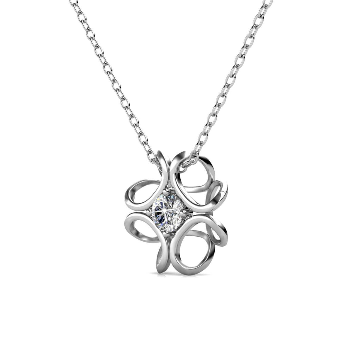 CARALI / MYC Paris - Daffodil Pendants - Silver and Crystal