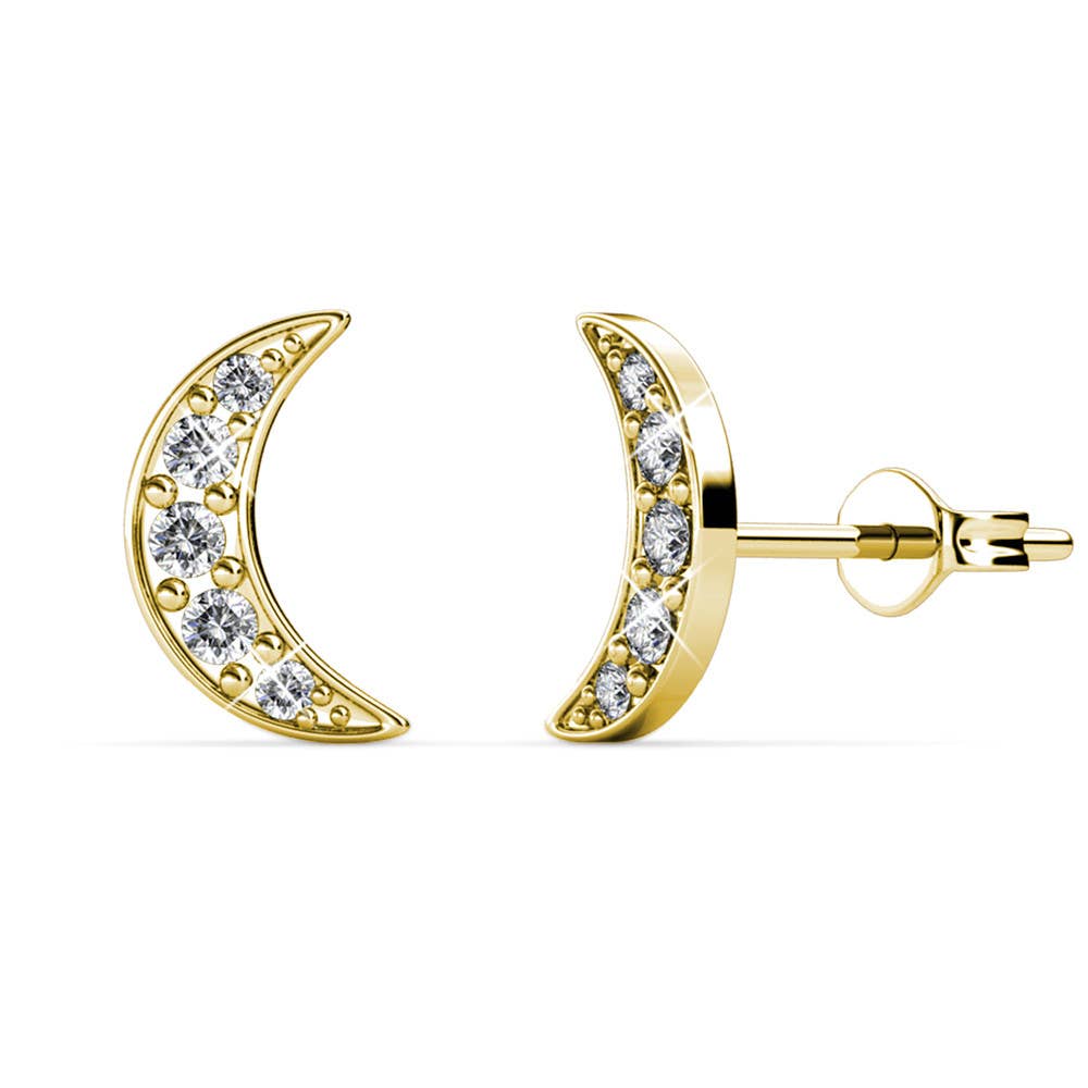 CARALI / MYC Paris - Crescent Moon Earrings - Gold
