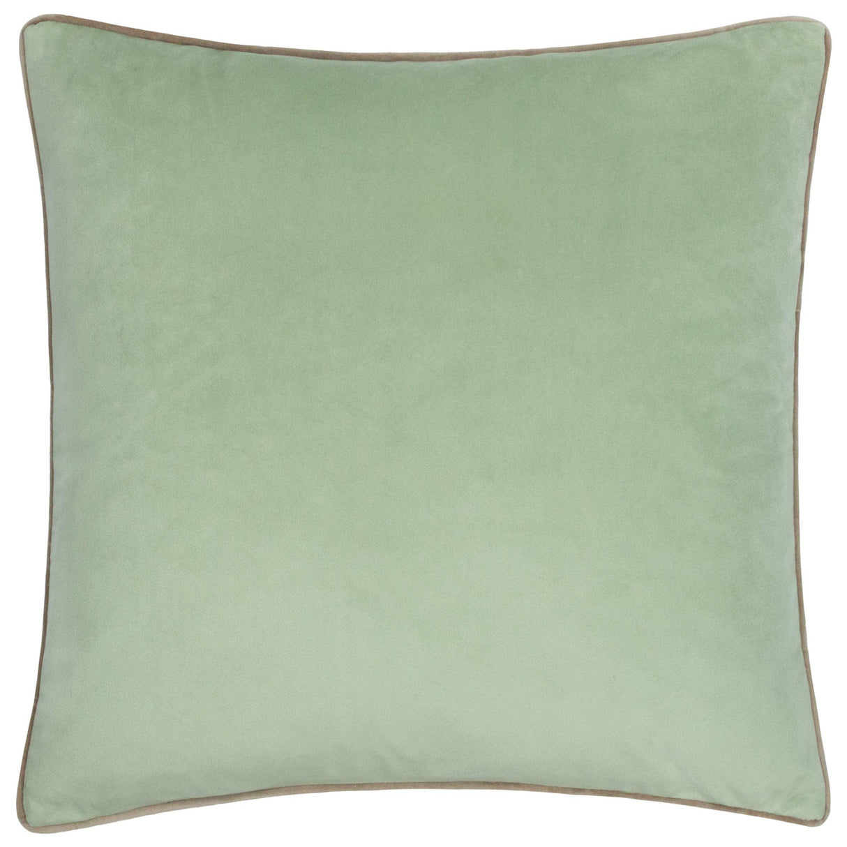 Square Velvet Cushion Eucalyptus/Natural