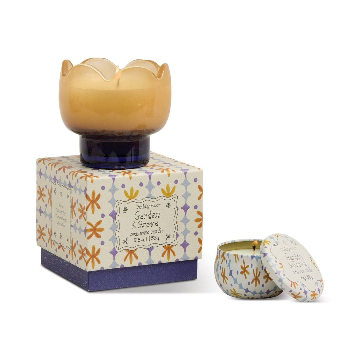 Tulip Glass Candle - Garden & Grove