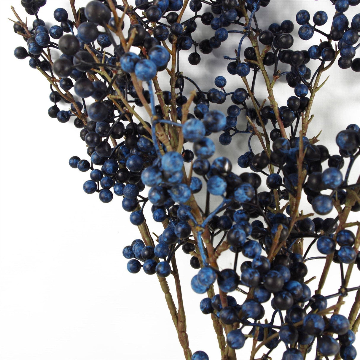 70cm Artificial Blue Christmas Berry Spray – Realistic Faux Stem