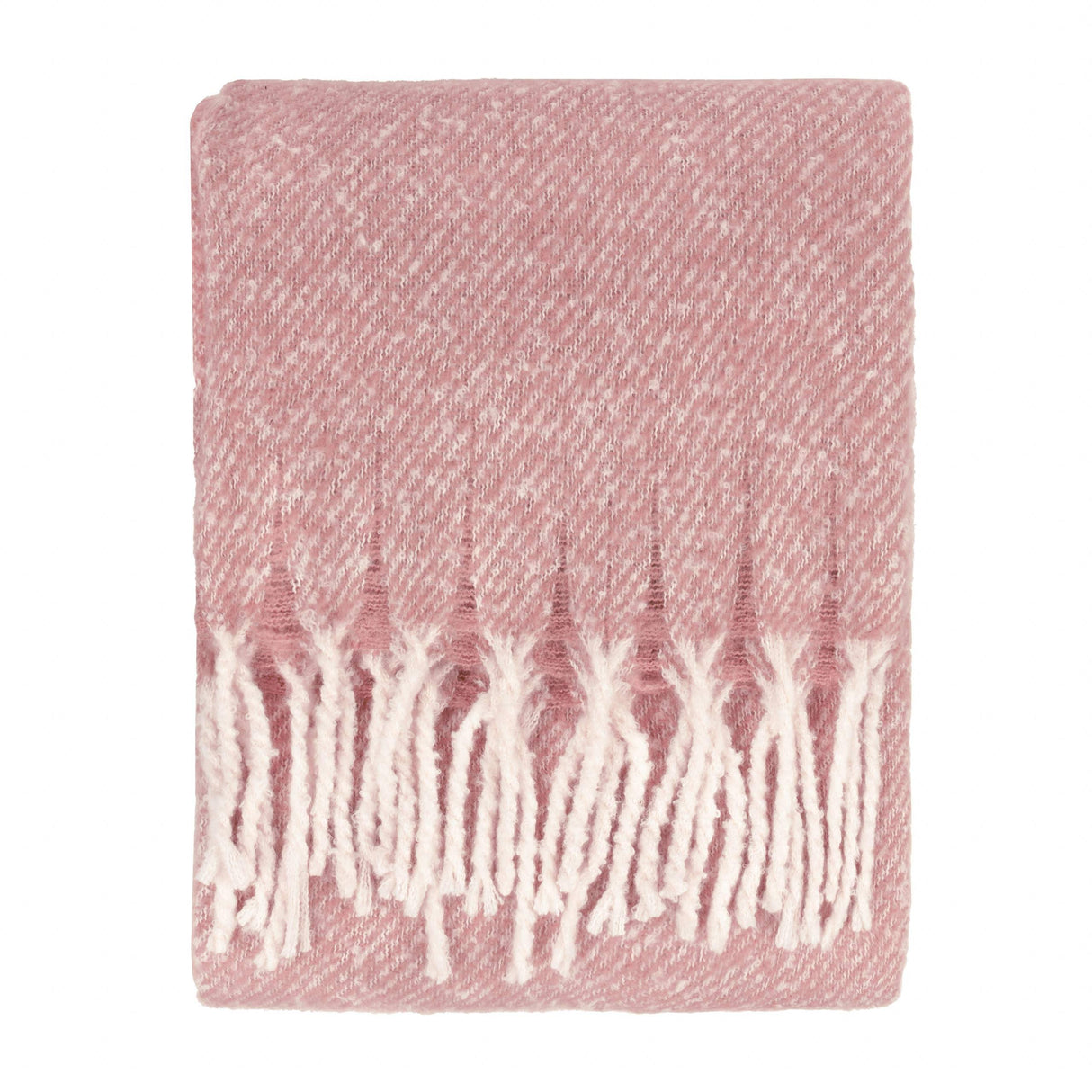 Riva Home - Isla Woven Tasselled Throw Heather: Heather / 130 x 180cm
