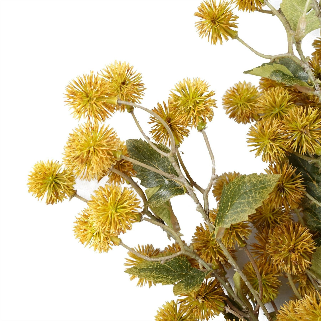 85cm Yellow Artificial Craspedia Stems – Faux Flower Stem