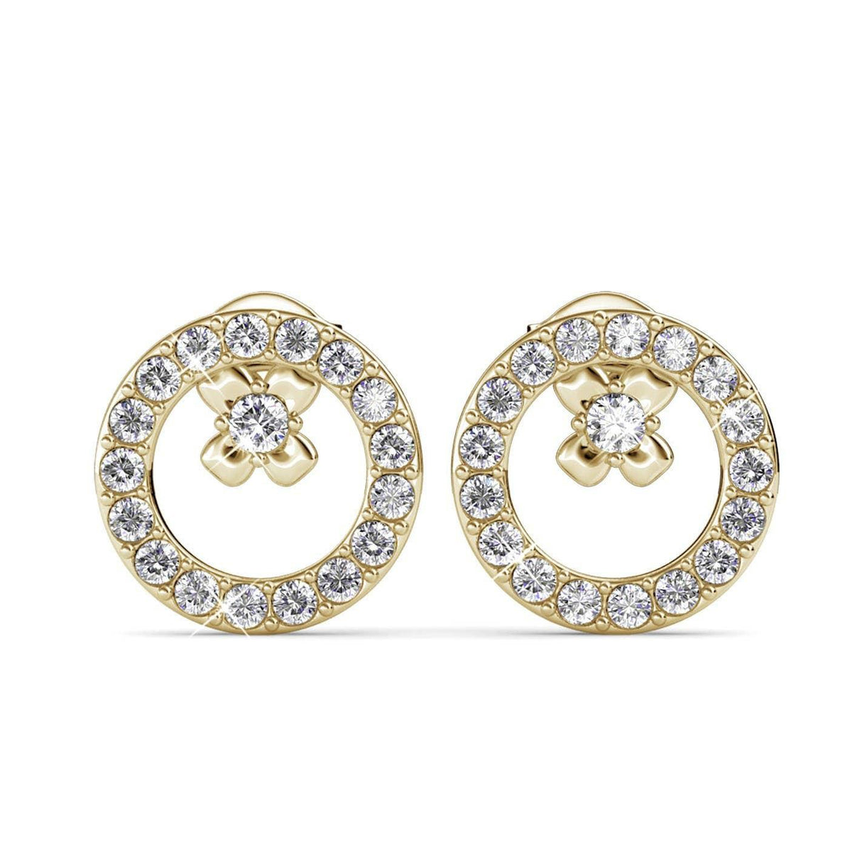 CARALI / MYC Paris - Eliza Earrings - Gold and Crystal