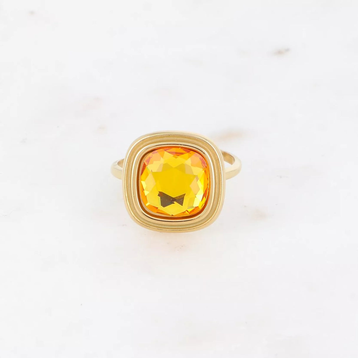 Citrine Stone Ring