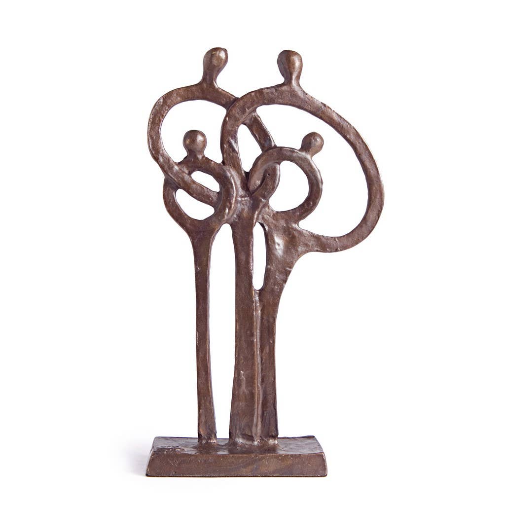 Family of 4 Ring of Love Cast Bronze