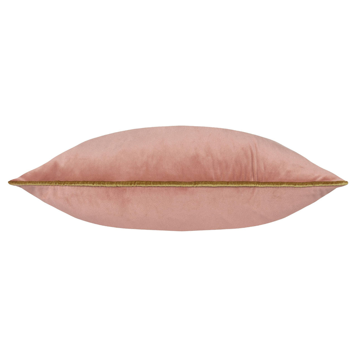 Riva Home - Meridian Velvet Cushion Blush/Gold: Blush/Gold / Polyester Filled / 55 x 55cm.