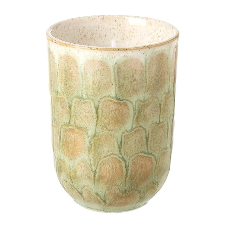 Heaven Sends - TALL YELLOW CERAMIC CANDLE