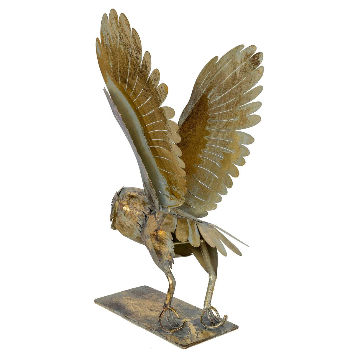Gold Owl Sculpture