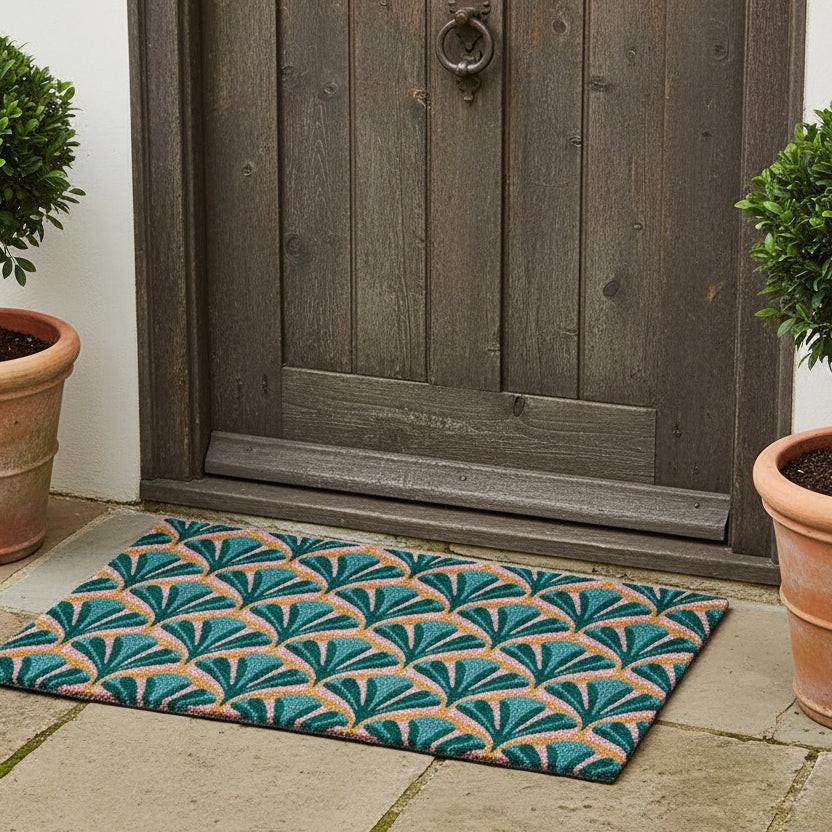 Durable coir doormat designed for effective dirt removal and long-lasting outdoor use