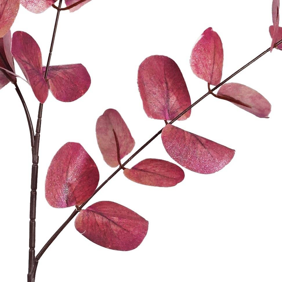 Pink Eucalyptus Foliage Stem – 80cm Artificial Floral Stem