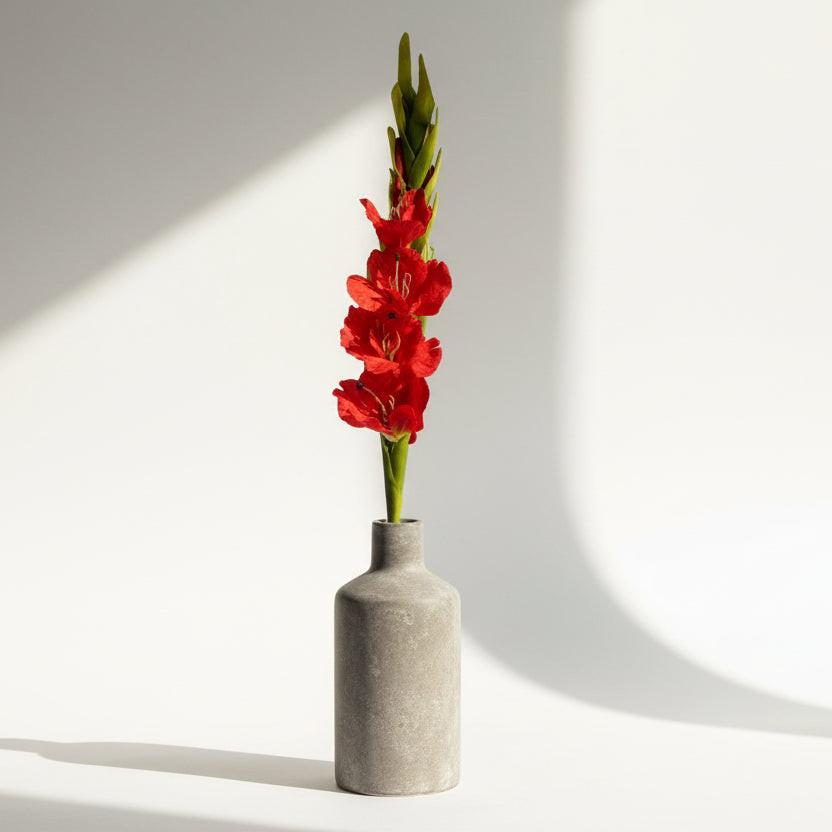 Artificial Orange Gladioli Stem