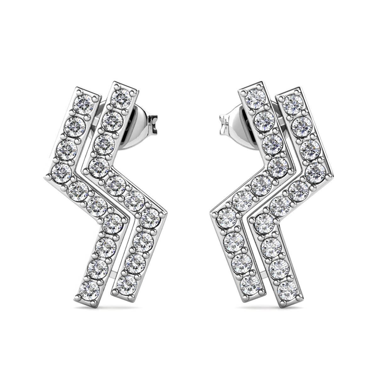 CARALI / MYC Paris - Brontide earrings - silver and crystal