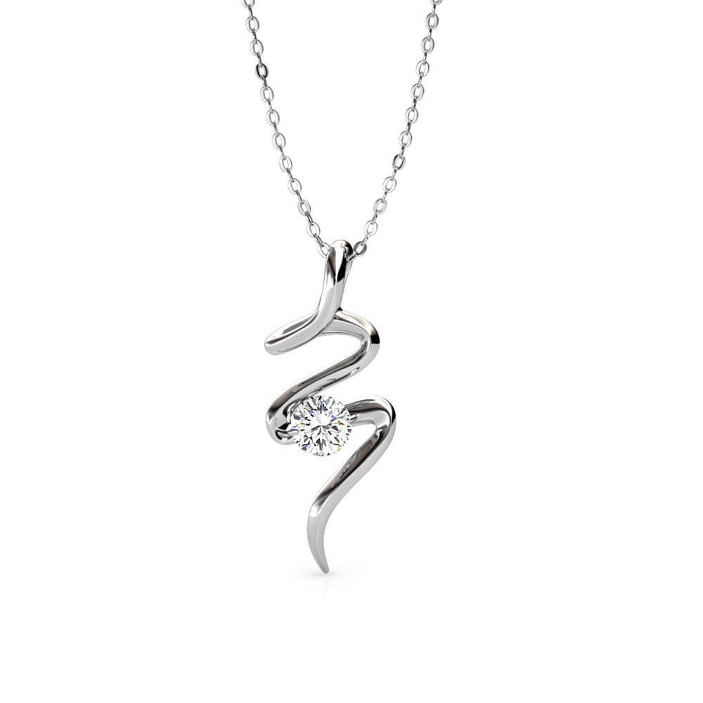 CARALI / MYC Paris - Spiral Pendants - Silver and Crystal