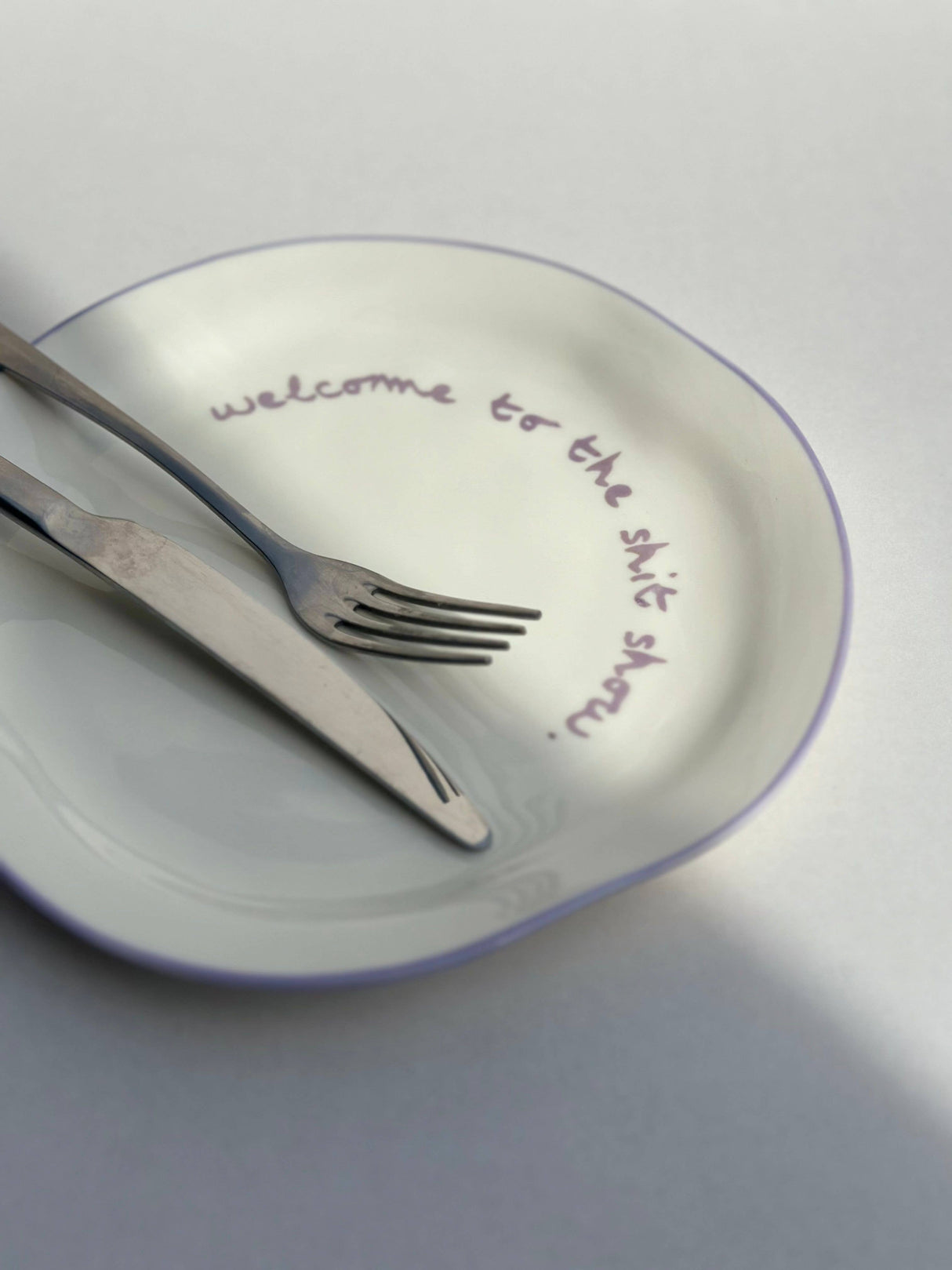 'welcome to the shit show.' Statement Plate