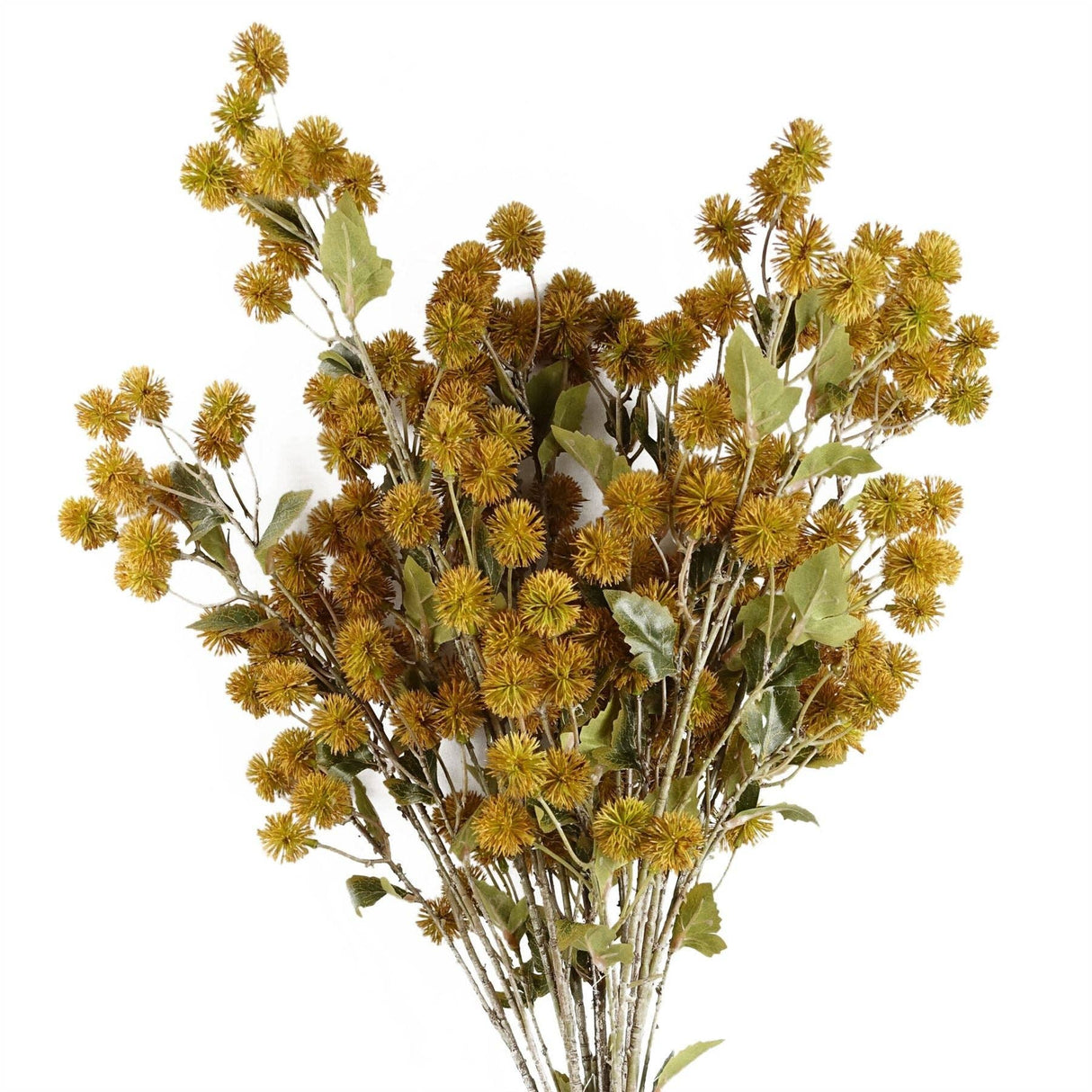 85cm Yellow Artificial Craspedia Stems – Faux Flower Stem