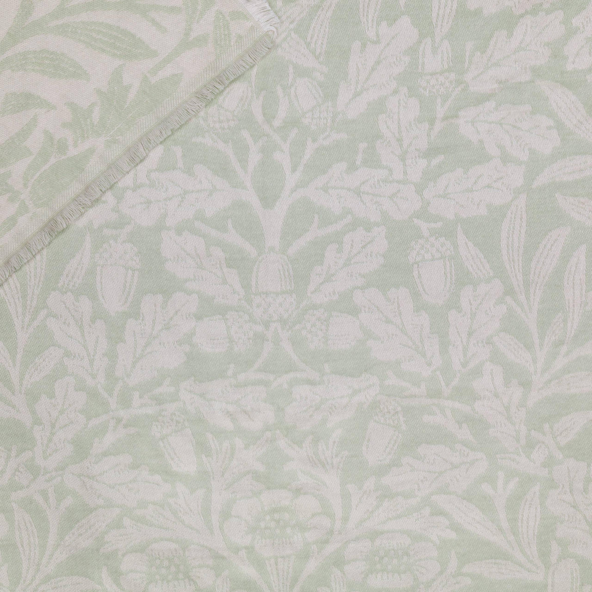 Sage Green Acorn Tonal Jacquard Throw