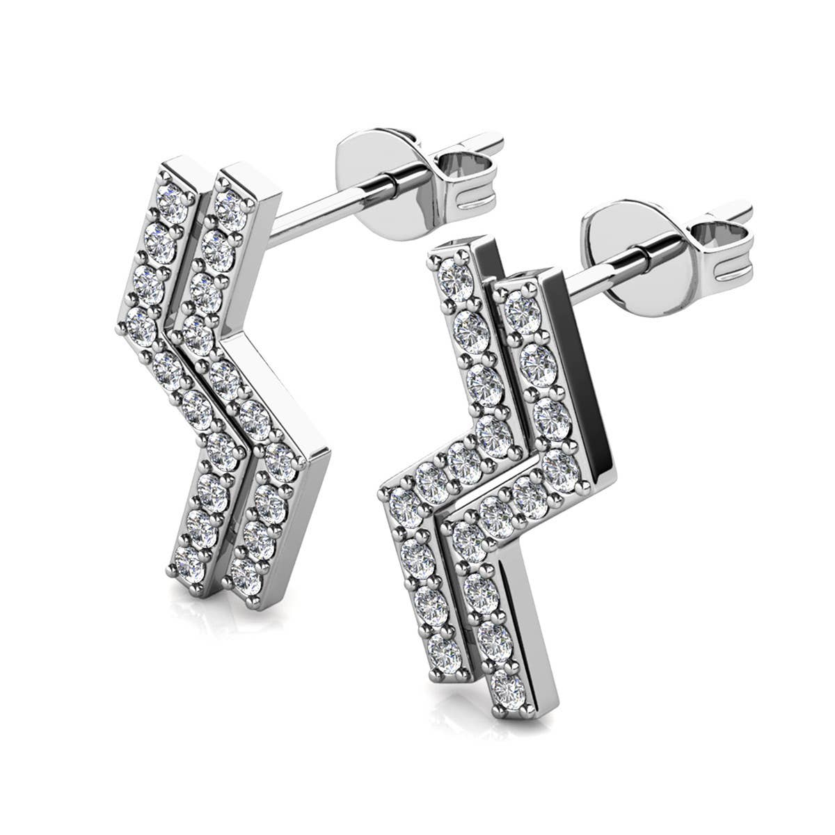 CARALI / MYC Paris - Brontide earrings - silver and crystal