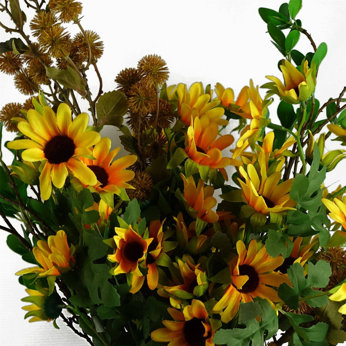 85cm Yellow Artificial Craspedia Stems – Faux Flower Stem