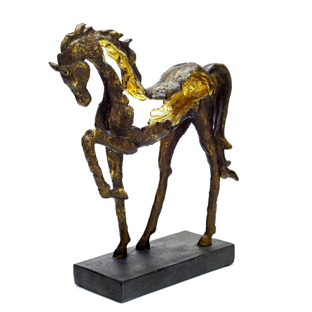 Small Prancing Horse Resin Sculpture