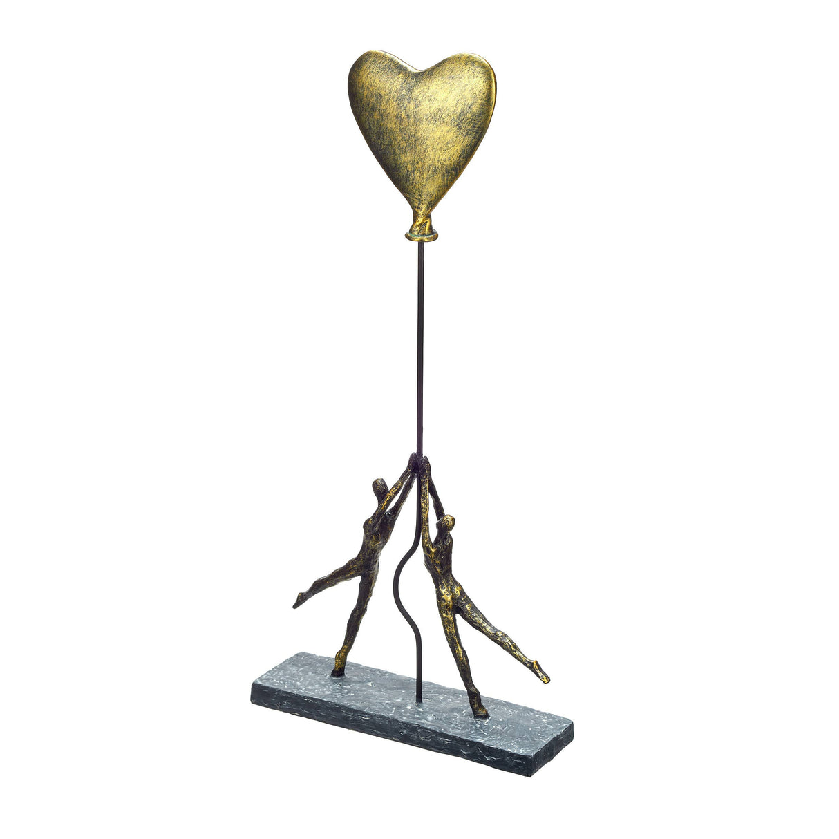Couple with Heart Balloon Figure