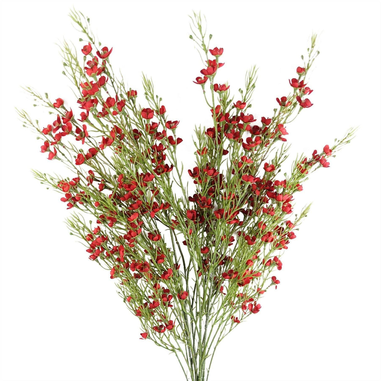 Artificial Foliage Stem Flowers - Red