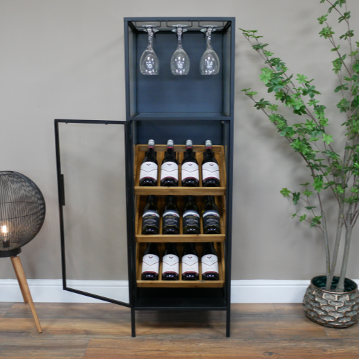 Industrial Wine Cabinet