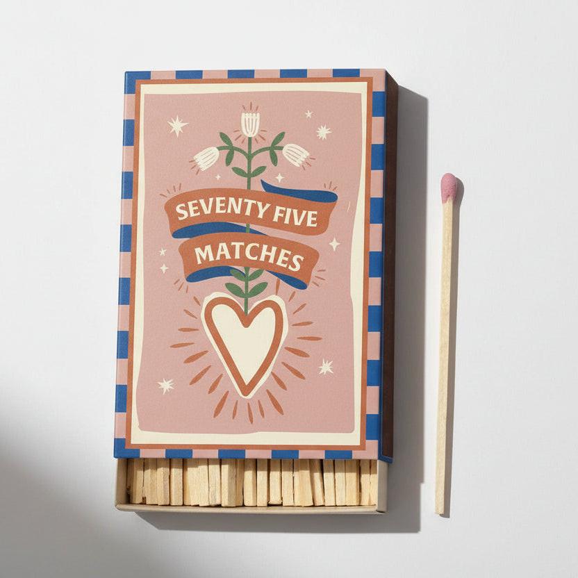 A Dopo Boxed Matches "Hearts" - 75 matches