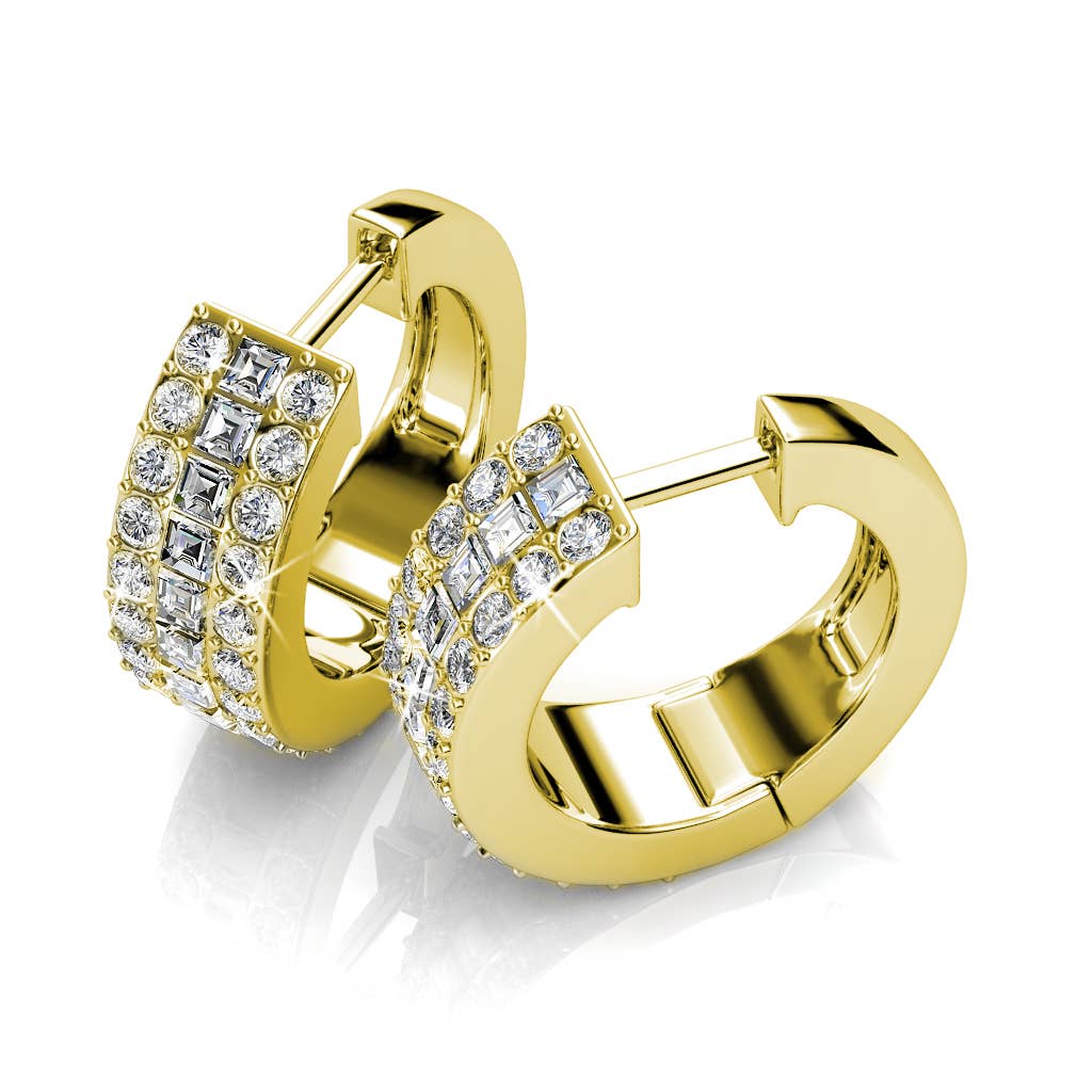 CARALI / MYC Paris - Olena Earrings - Gold and Crystal