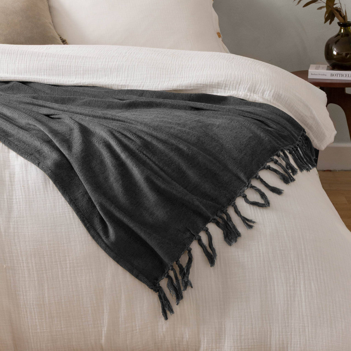 Grey Harri Throw