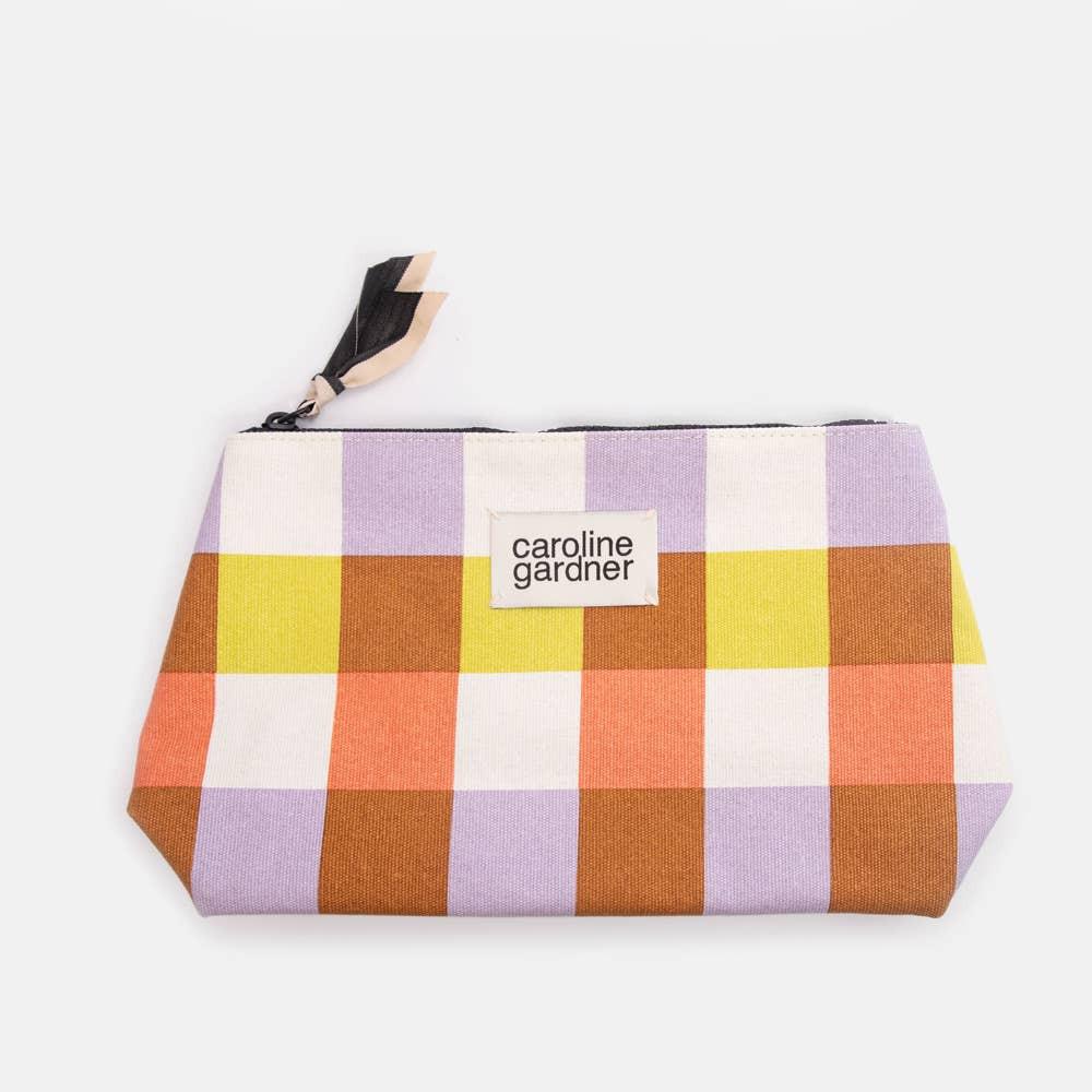 Elegant Canvas Beauty Bag by Caroline Gardner, luxurious and stylish accessory for your daily essentials