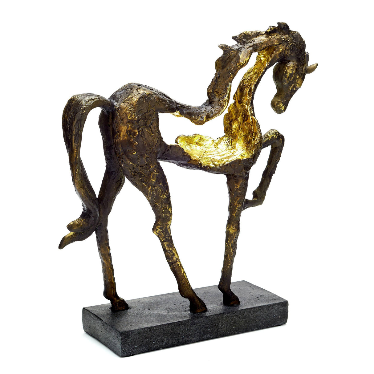 Small Prancing Horse Resin Sculpture