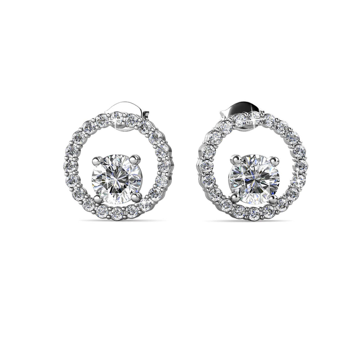 CARALI / MYC Paris - Desiree earrings - silver and crystal