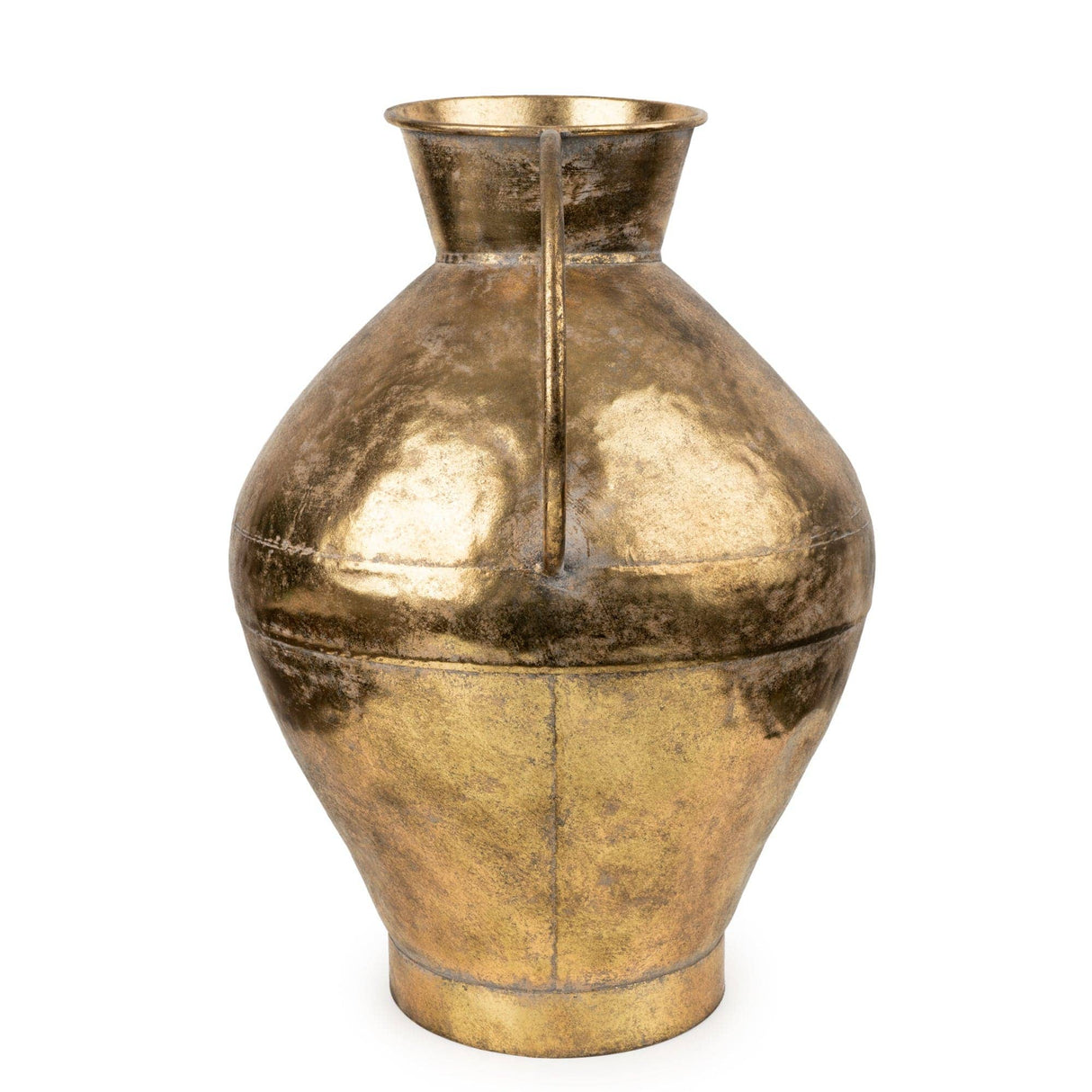 Antique Gold Metal Jug – 42.5cm Vintage-Inspired Floral Vase
