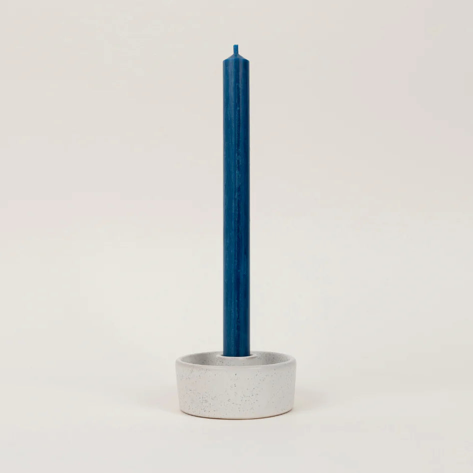 Bedruthan Blue Dinner Candle