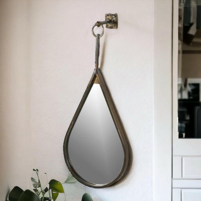 Tear Drop Hanging Mirror.